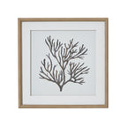 Atoll Silhouette Stretching Thread Artwork On Canvas Mounted in Beaded Wooden Frame Product Image