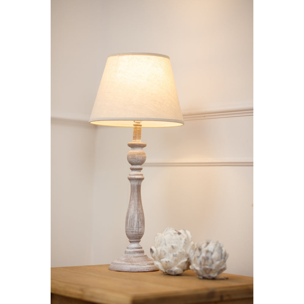 Harrow Column Table Lamp With Linen Shade – view 5