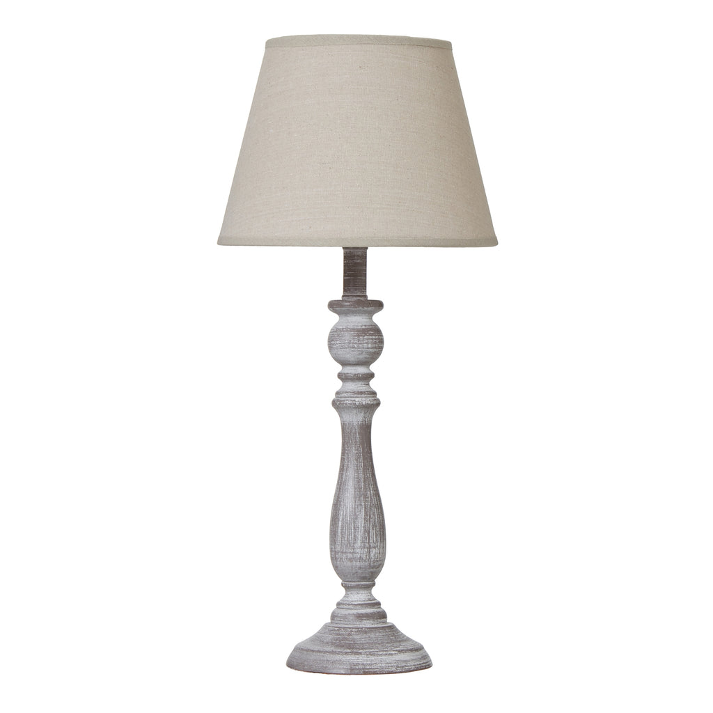 Harrow Column Table Lamp With Linen Shade – product view