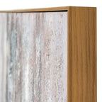 Elemental Interplay Riven Air Hand Painted Artwork On Canvas in Wooden Frame