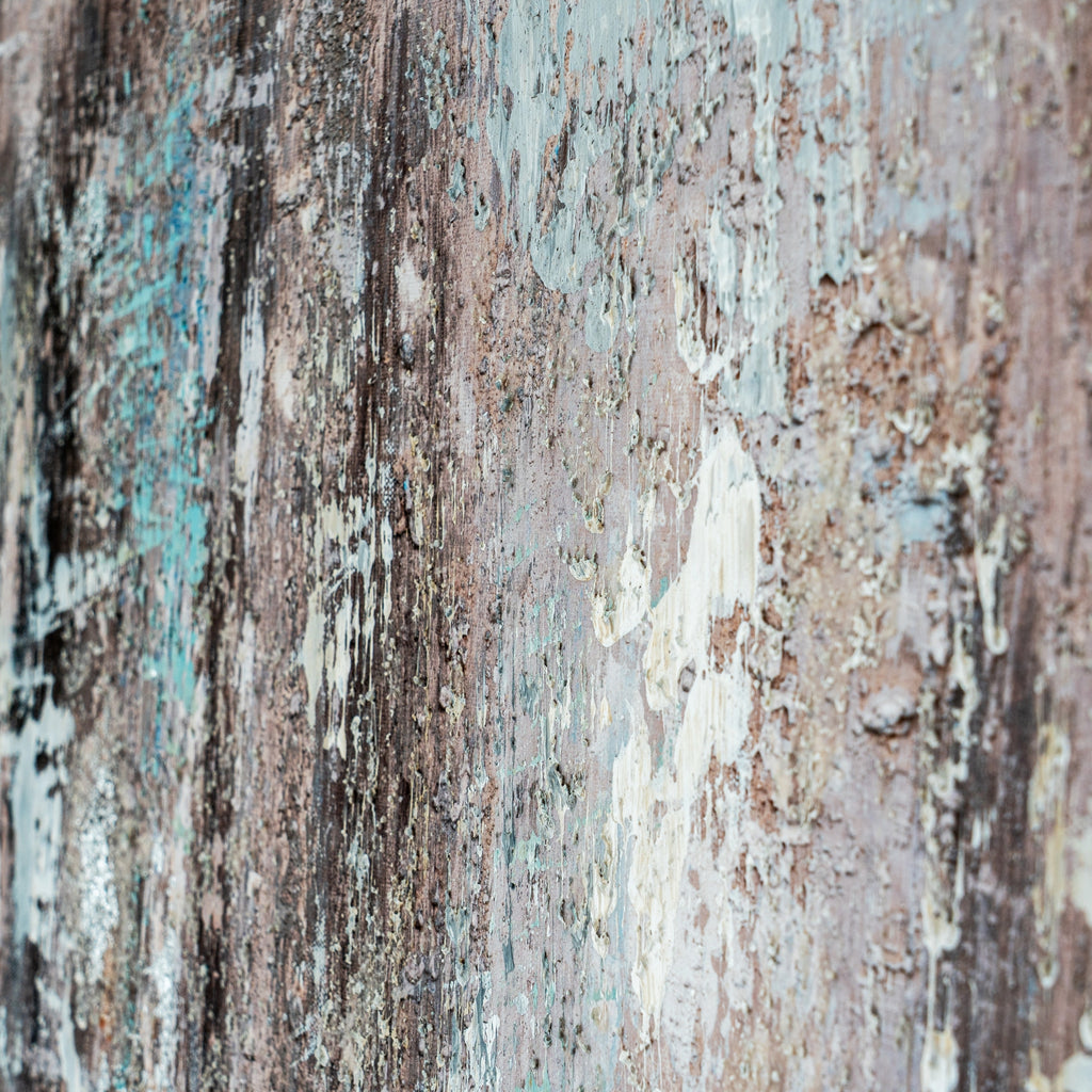 Elemental Interplay Riven Air Hand Painted Artwork On Canvas in Wooden Frame