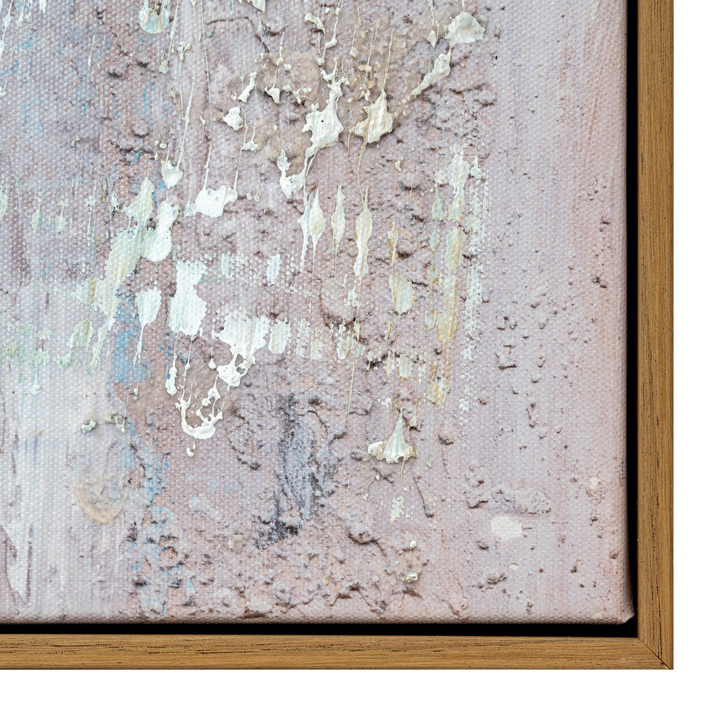 Elemental Interplay Riven Air Hand Painted Artwork On Canvas in Wooden Frame