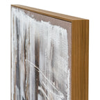 Elemental Interplay Dynamic Vantage Hand Painted Artwork On Canvas in Wooden Frame