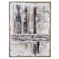 Elemental Interplay Dynamic Vantage Hand Painted Artwork On Canvas in Wooden Frame Product Image