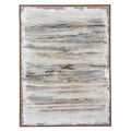 Elemental Interplay Ocean Currents Hand Painted Artwork On Canvas in Wooden Frame Product Image