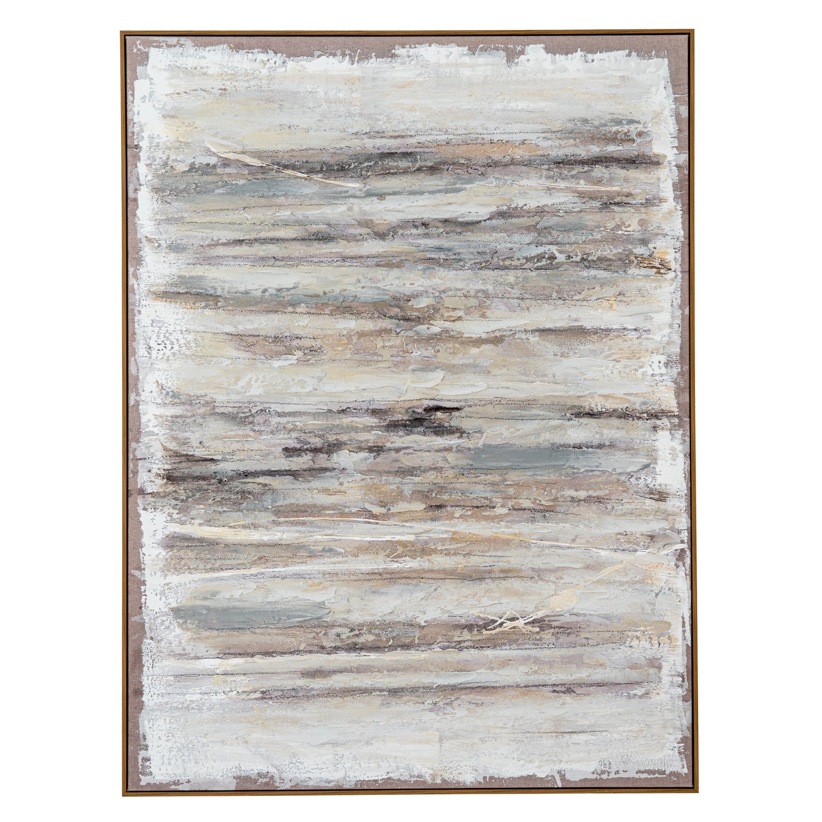Elemental Interplay Ocean Currents Hand Painted Artwork On Canvas in Wooden Frame Product Image