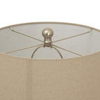 Twill Ceramic Table Lamp With Linen Shade