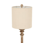 Perran Candlestick Table Lamp With Linen Shade – view 3