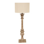 Perran Candlestick Table Lamp With Linen Shade – view 5