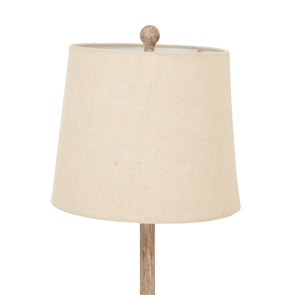 Lucent Candlestick Table Lamp With Linen Shade – view 3