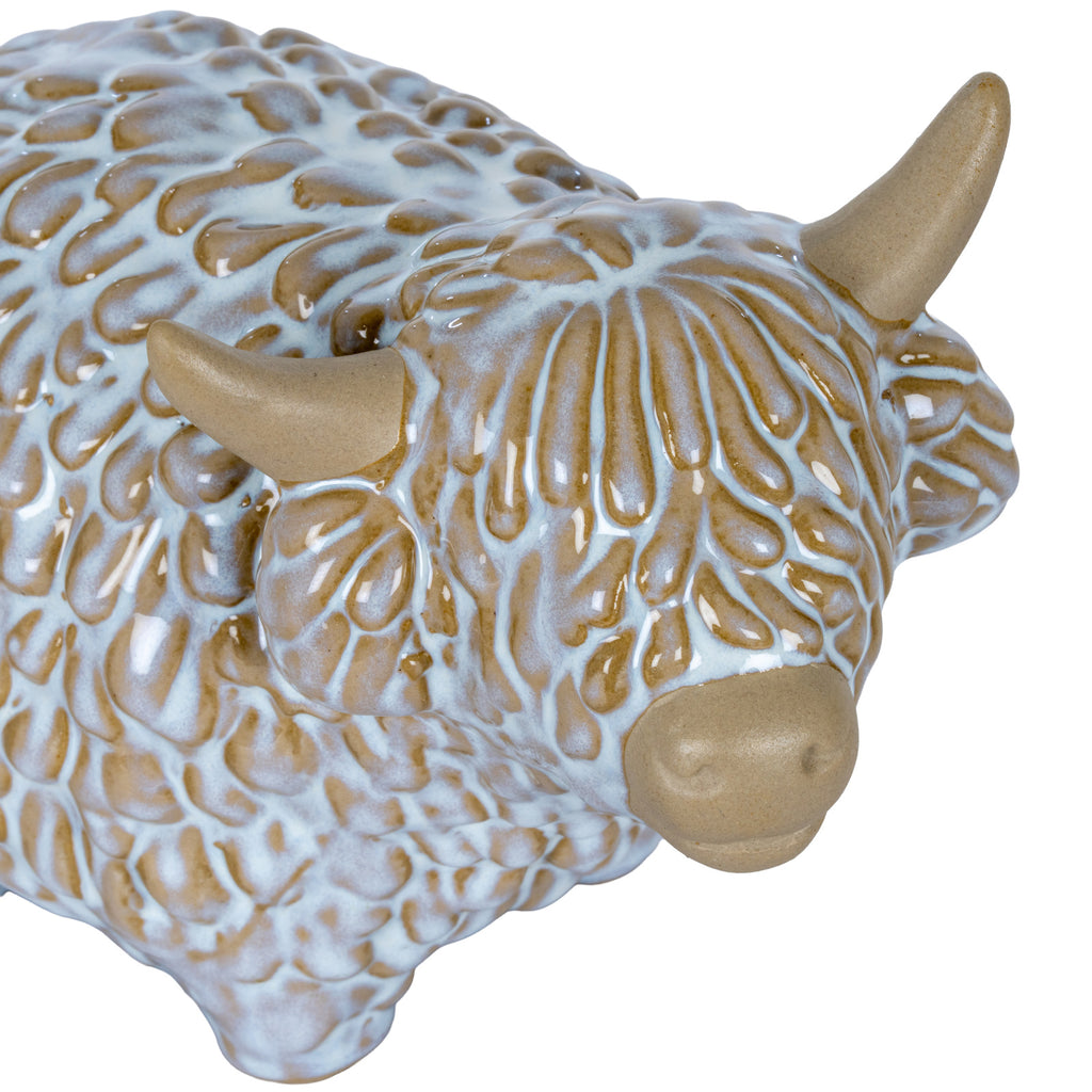 Alora Medium Ceramic Highland Cow