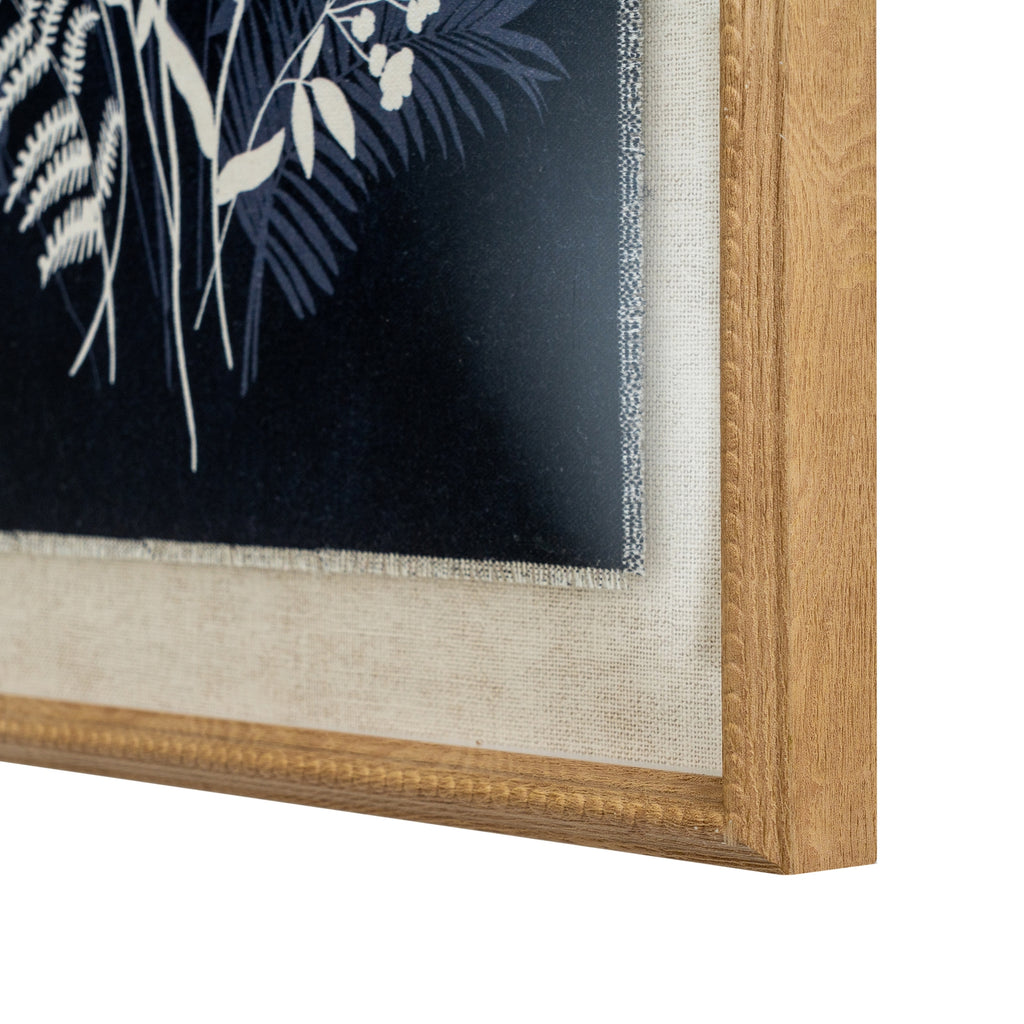 Flora & Fauna Collection Meadow On Linen In Beaded Frame – view 2