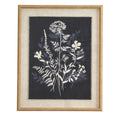 Flora & Fauna Collection Meadow On Linen In Beaded Frame – product view