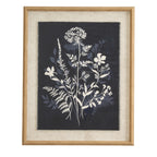 Flora & Fauna Collection Meadow On Linen In Beaded Frame – product view
