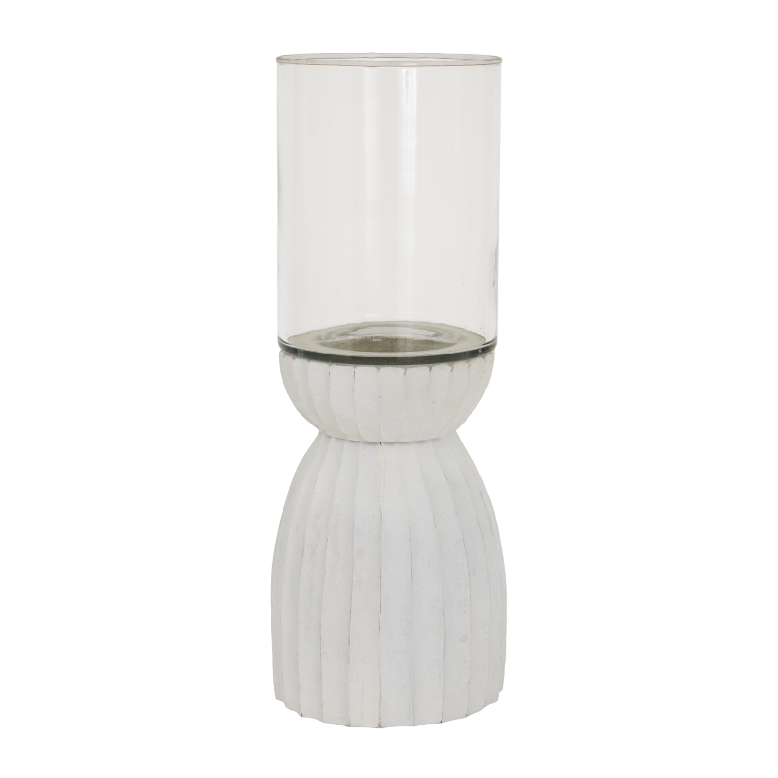 Large Glass Carved Lantern