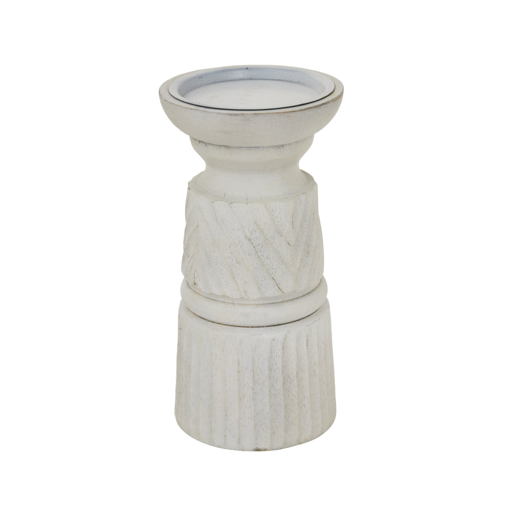 Wood Carved-Candle-Holder Product Image