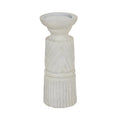 Medium Wood Carved-Candle-Holder Product Image
