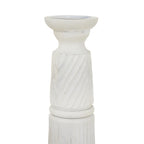 Large Carved Wooden Candle Holder