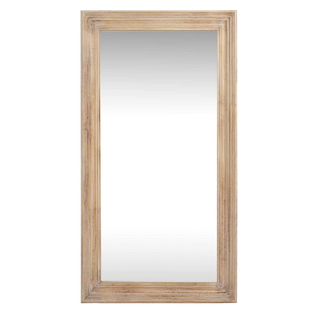Weathered Timber Rectangular Wall Mirror