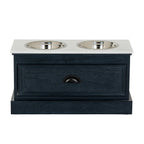 Contour Wood Pet Feeder Table