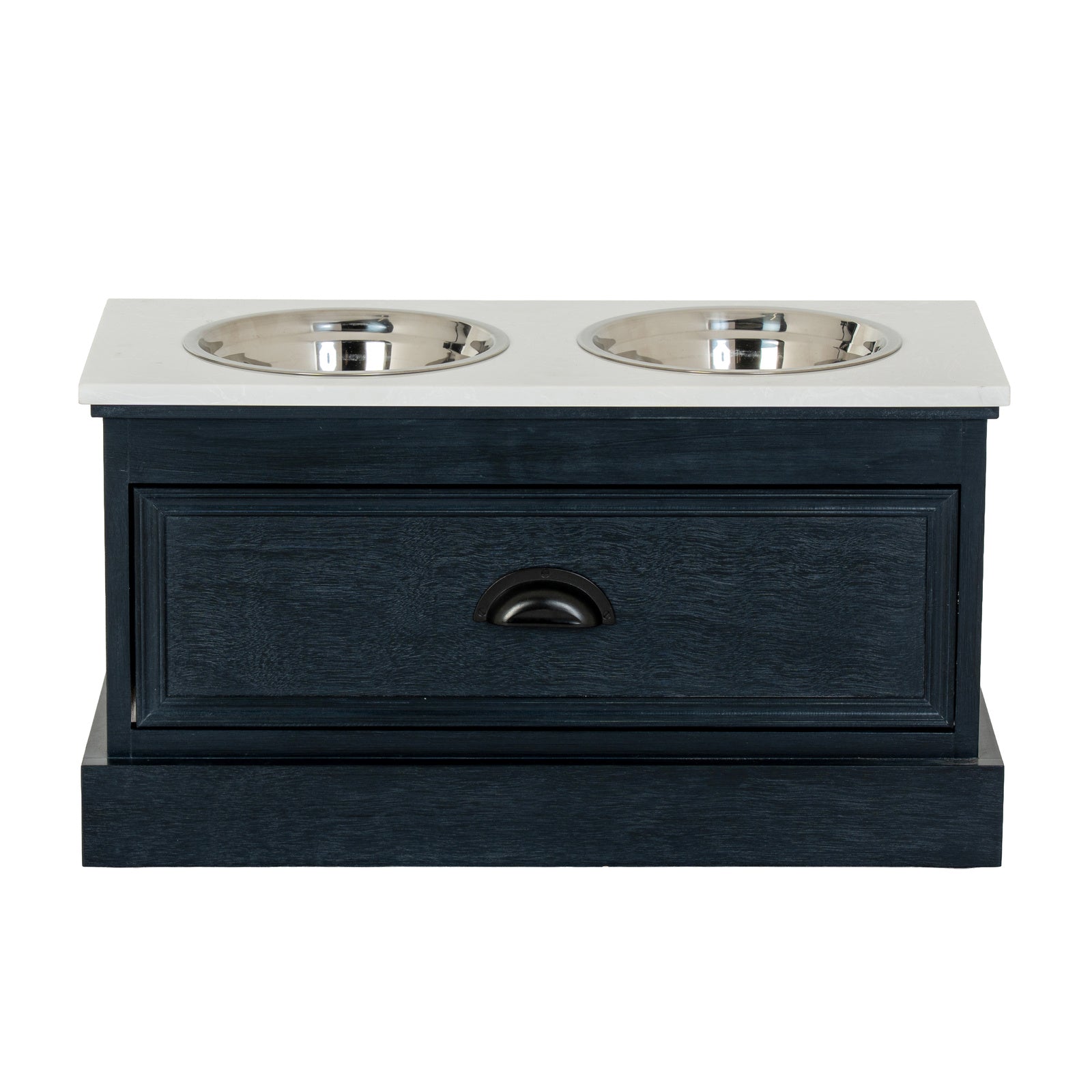 Contour Wood Pet Feeder Table