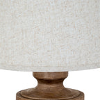 Tamsin Table Lamp With Edged Linen Shade – view 3