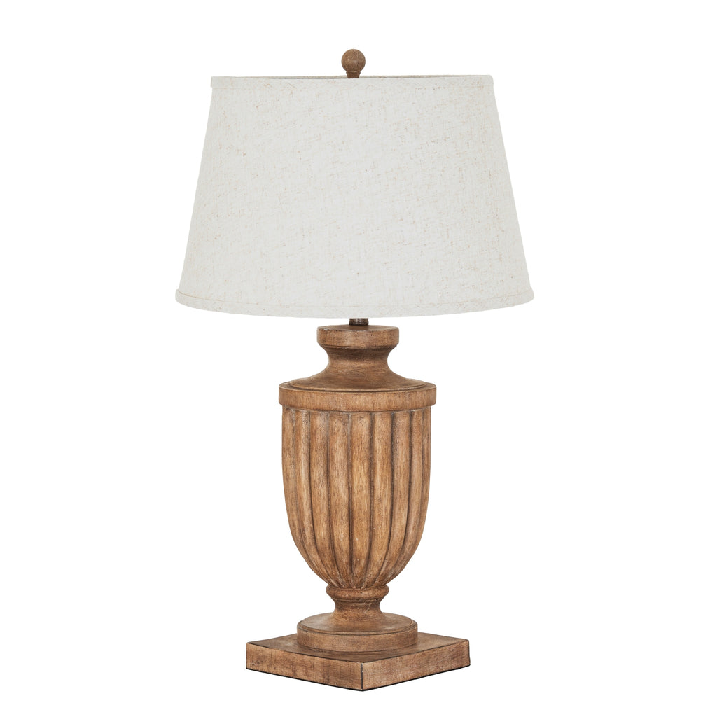 Tamsin Table Lamp With Edged Linen Shade – view 4