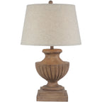 Roslin Table Lamp With Edged Linen Shade – product view