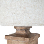 Riva Table Lamp With Edged Linen Shade – view 3