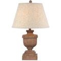 Riva Table Lamp With Edged Linen Shade – product view