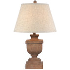 Riva Table Lamp With Edged Linen Shade – product view