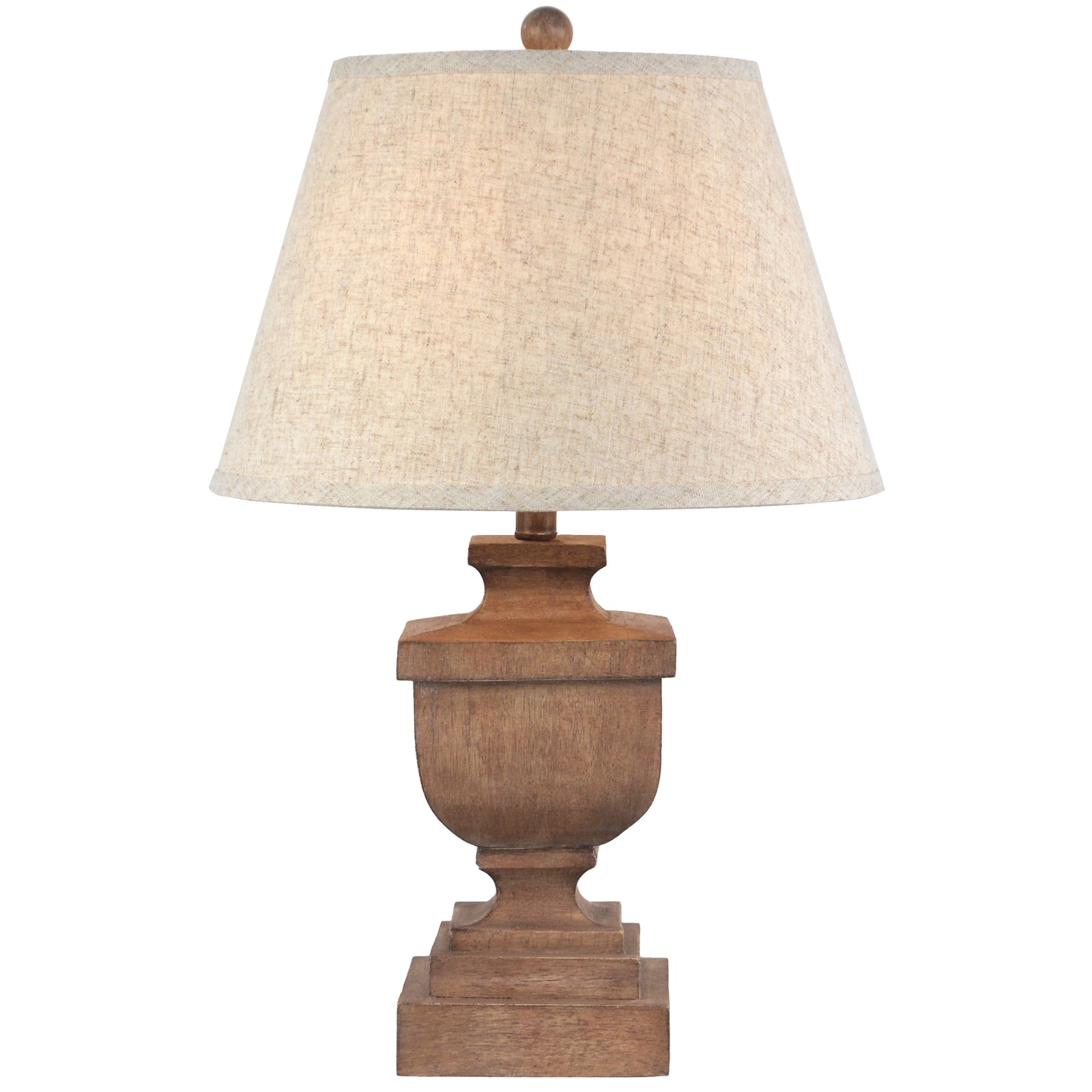 Riva Table Lamp With Edged Linen Shade – product view