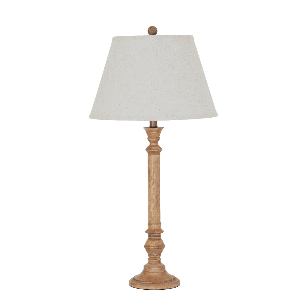 Solace Table Lamp With Edged Linen Shade – view 2