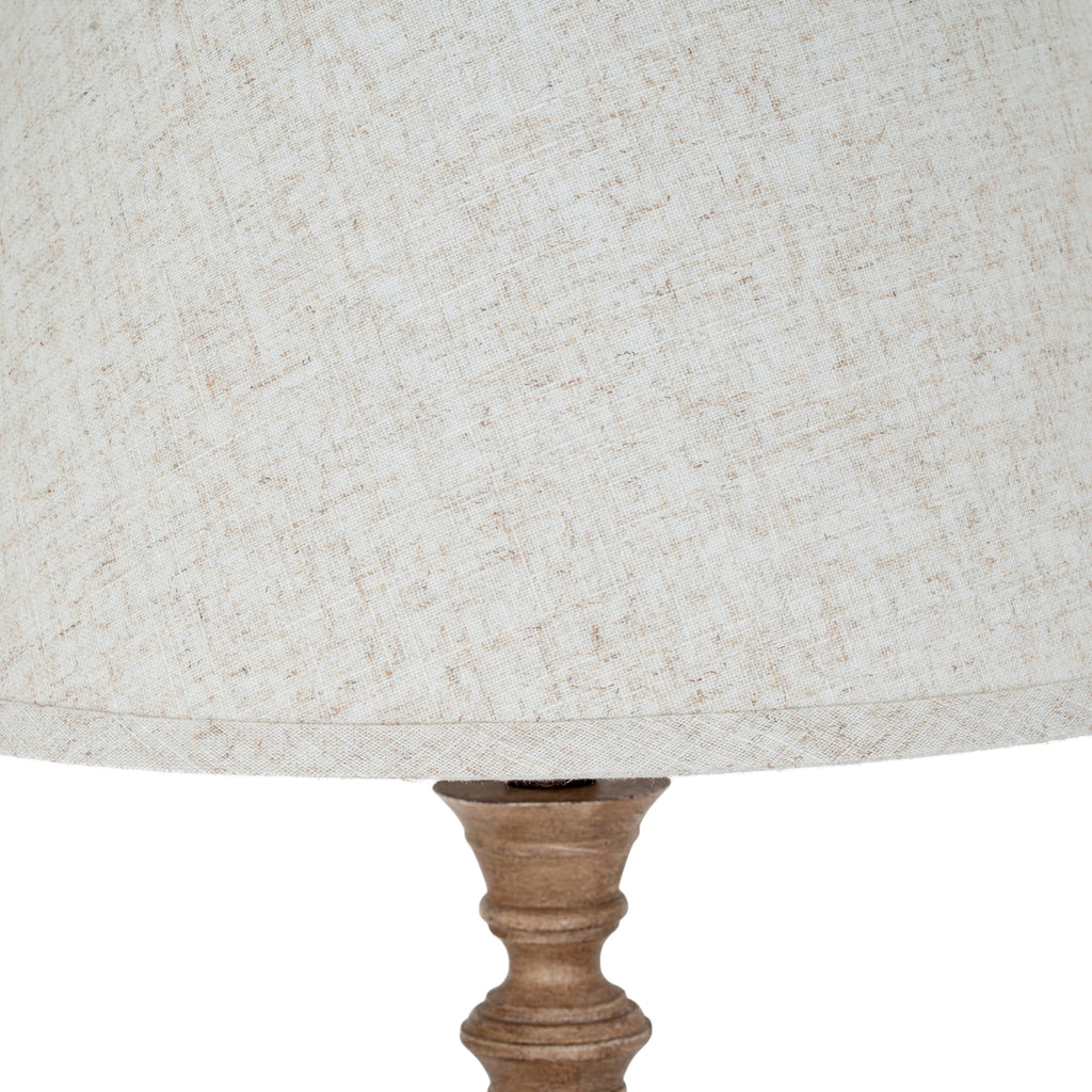 Solace Table Lamp With Edged Linen Shade – view 4