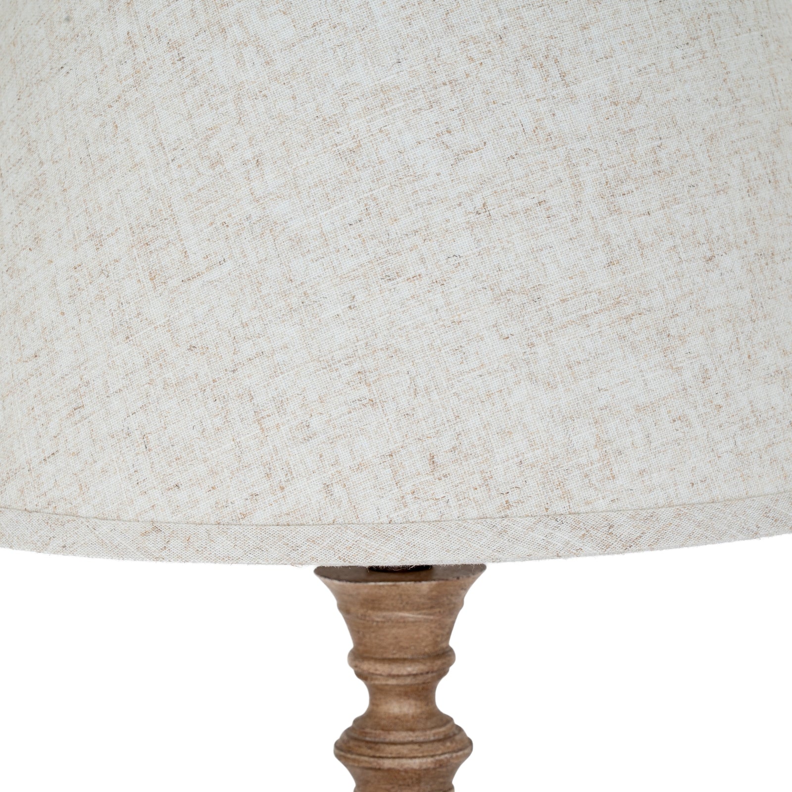 Solace Table Lamp With Edged Linen Shade – view 4