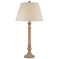 Solace Table Lamp With Edged Linen Shade – product view