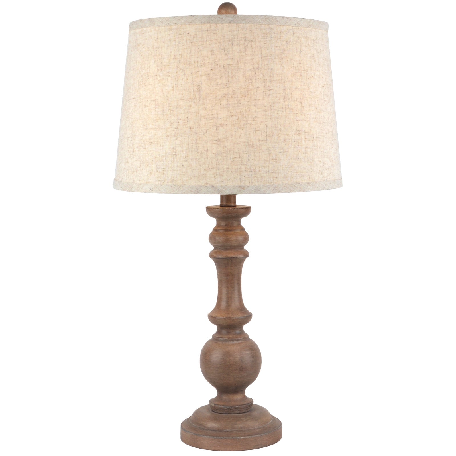 Selene Table Lamp With Edged Linen Shade – view 2