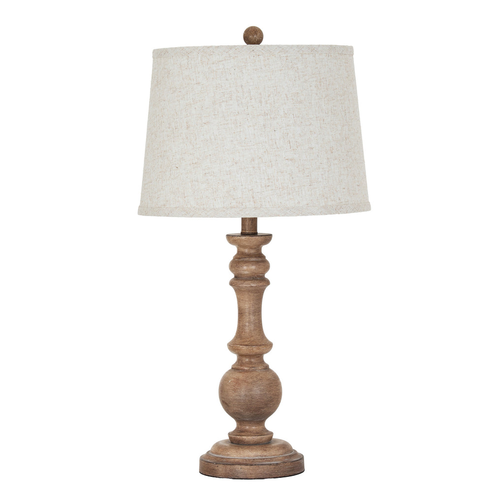 Selene Table Lamp With Edged Linen Shade – view 3