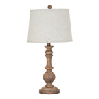 Selene Table Lamp With Edged Linen Shade – view 3