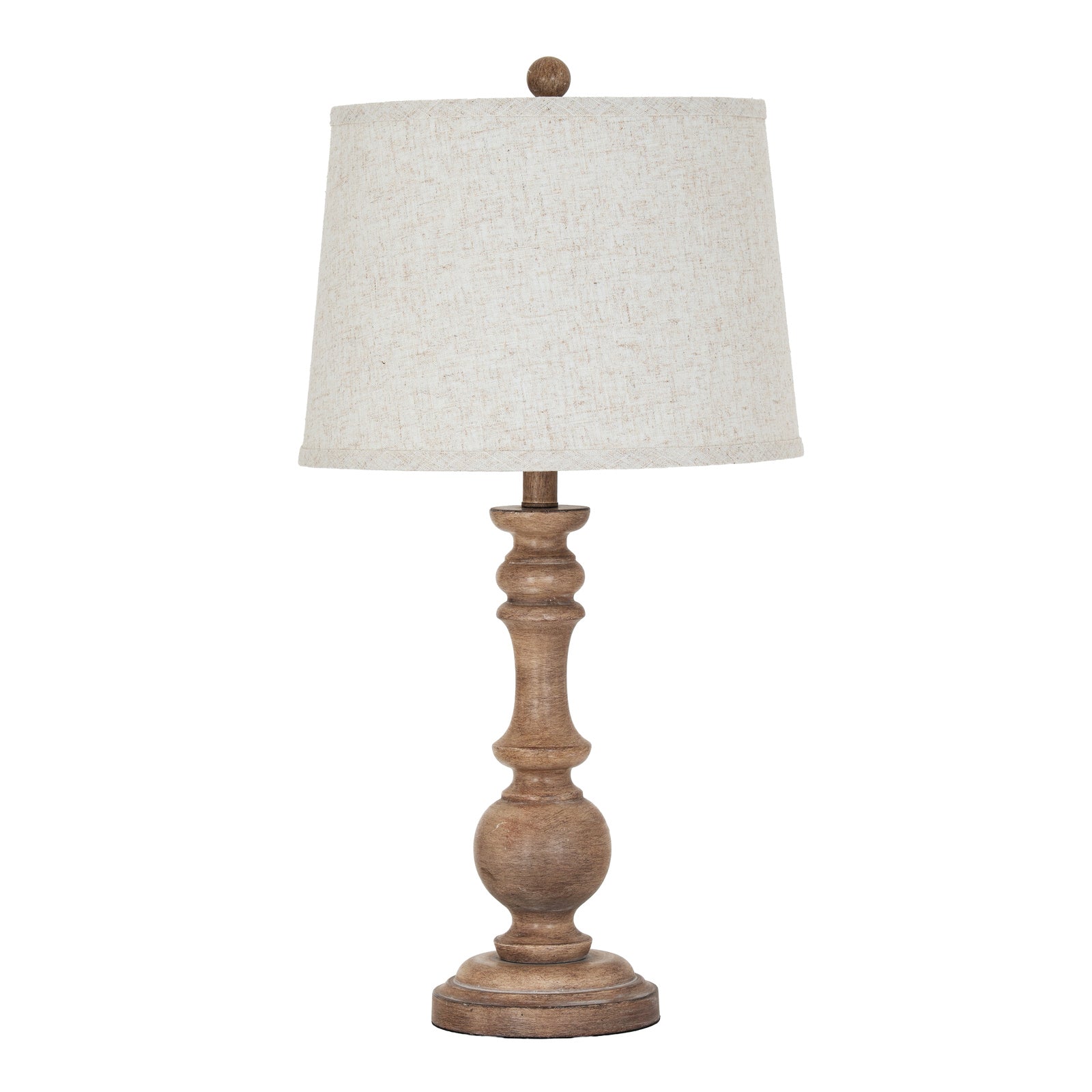 Selene Table Lamp With Edged Linen Shade – view 3