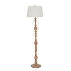 Selene Floor Lamp With Edged Linen Shade – view 2
