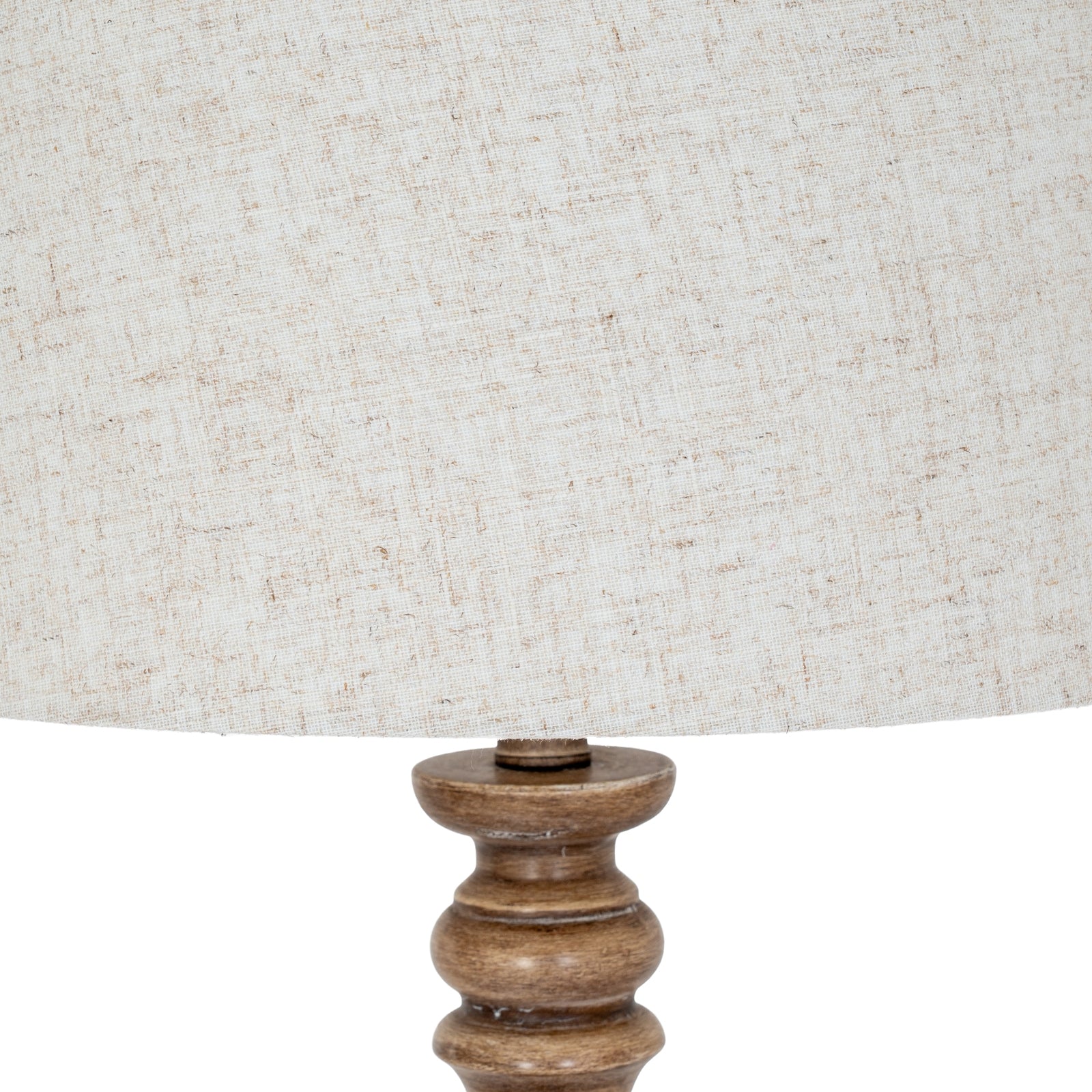 Selene Floor Lamp With Edged Linen Shade – view 4