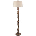 Selene Floor Lamp With Edged Linen Shade – product view