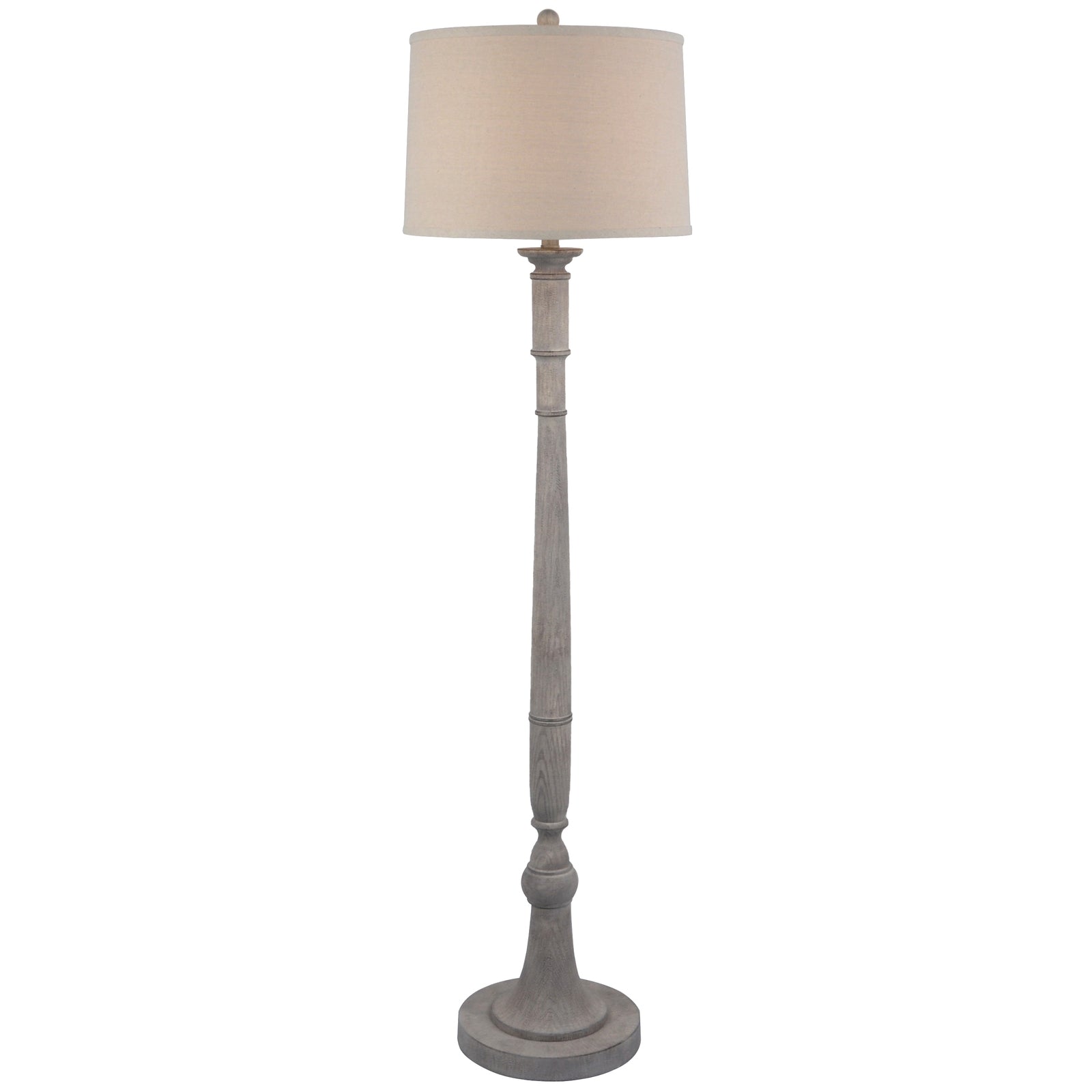 Asteria Floor Lamp With Linen Shade – product view