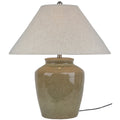 Ceramic Table-Lamp-With-Edged-Linen-Shade Product Image