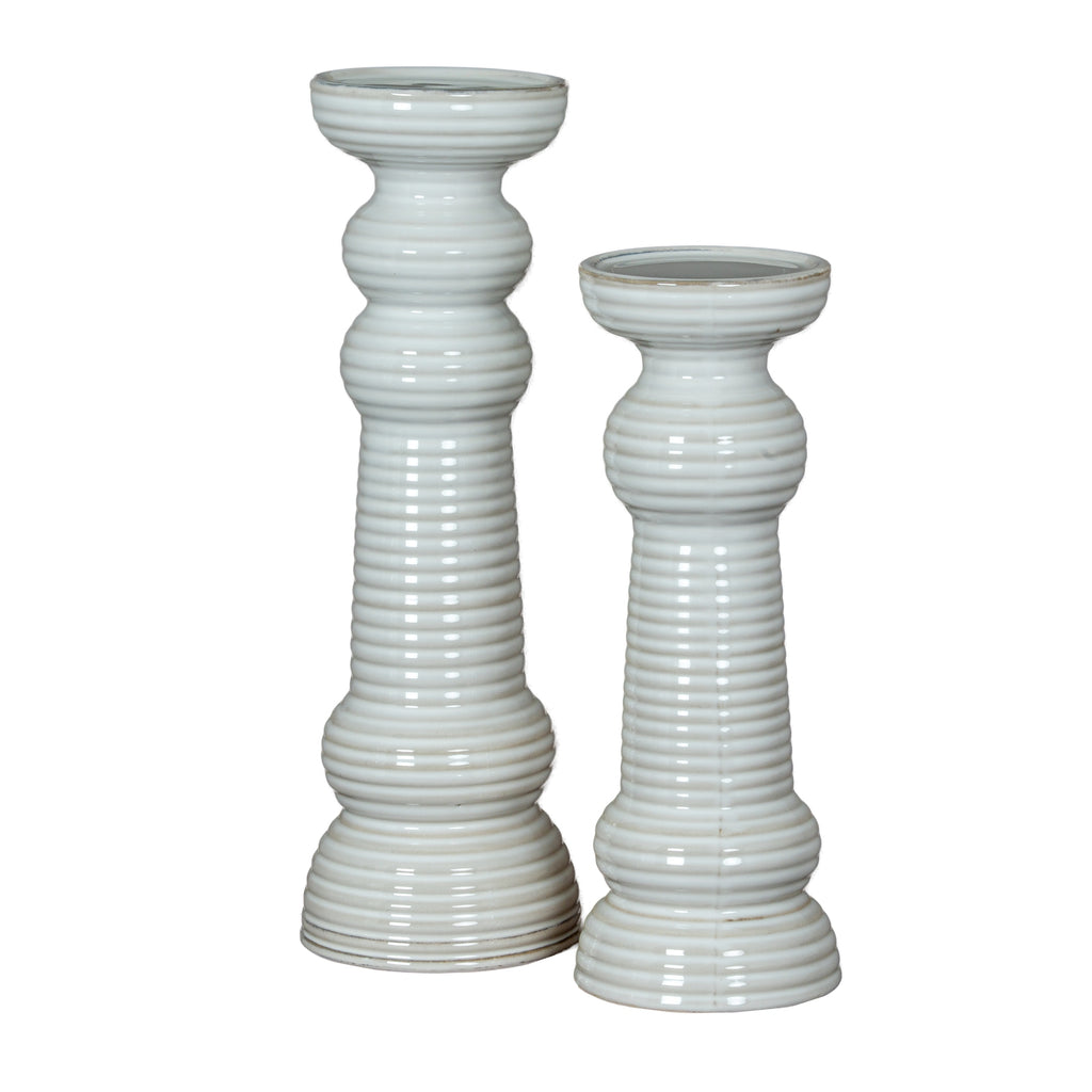 Sile Medium Ceramic Pillar Candle-Holder
