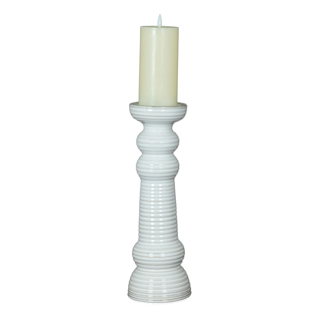 Sile Large Ceramic Pillar Candle-Holder