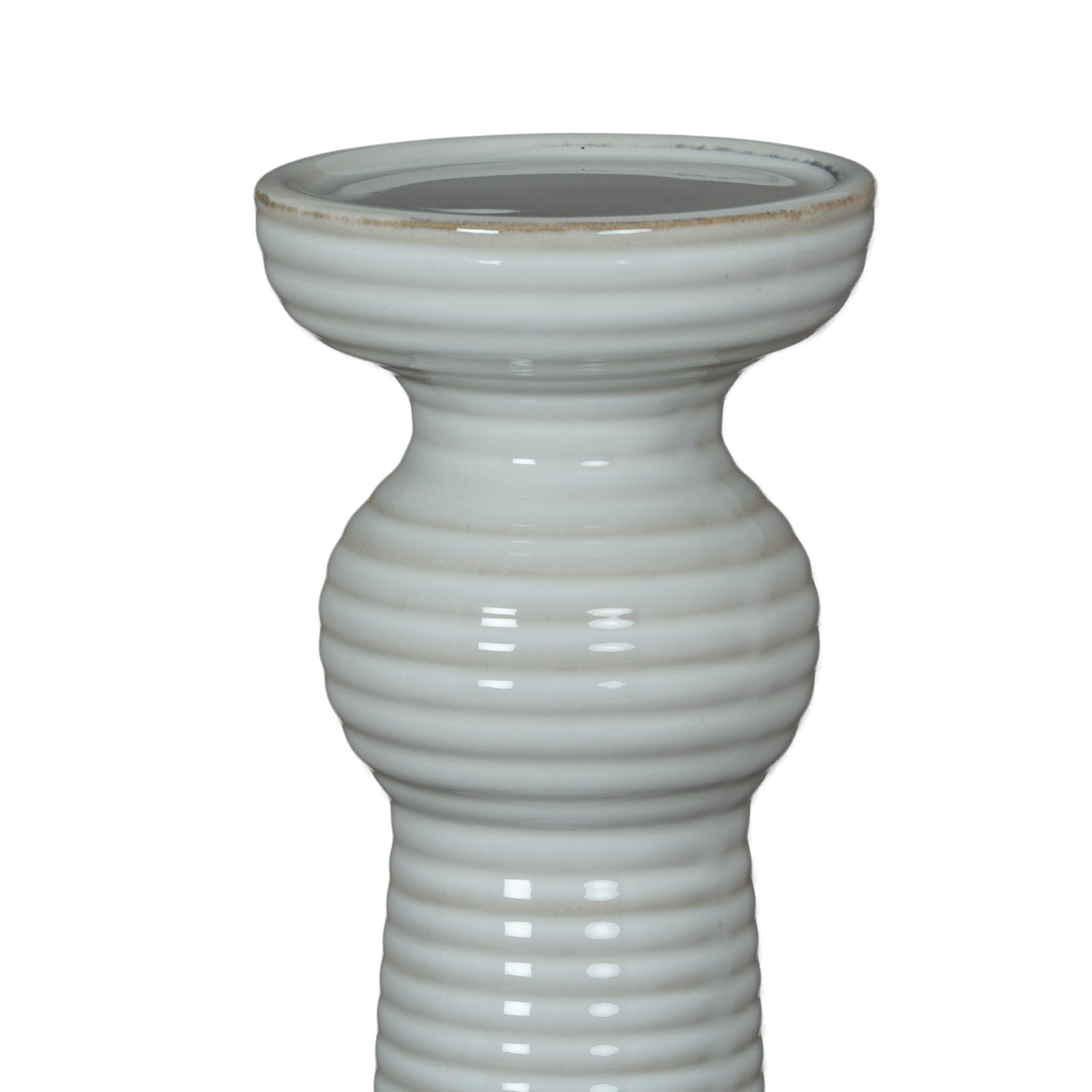 Sile Large Ceramic Pillar Candle-Holder
