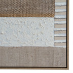Textured Layered Abstract Petra Hand Painted Artwork On Canvas in Wooden Frame