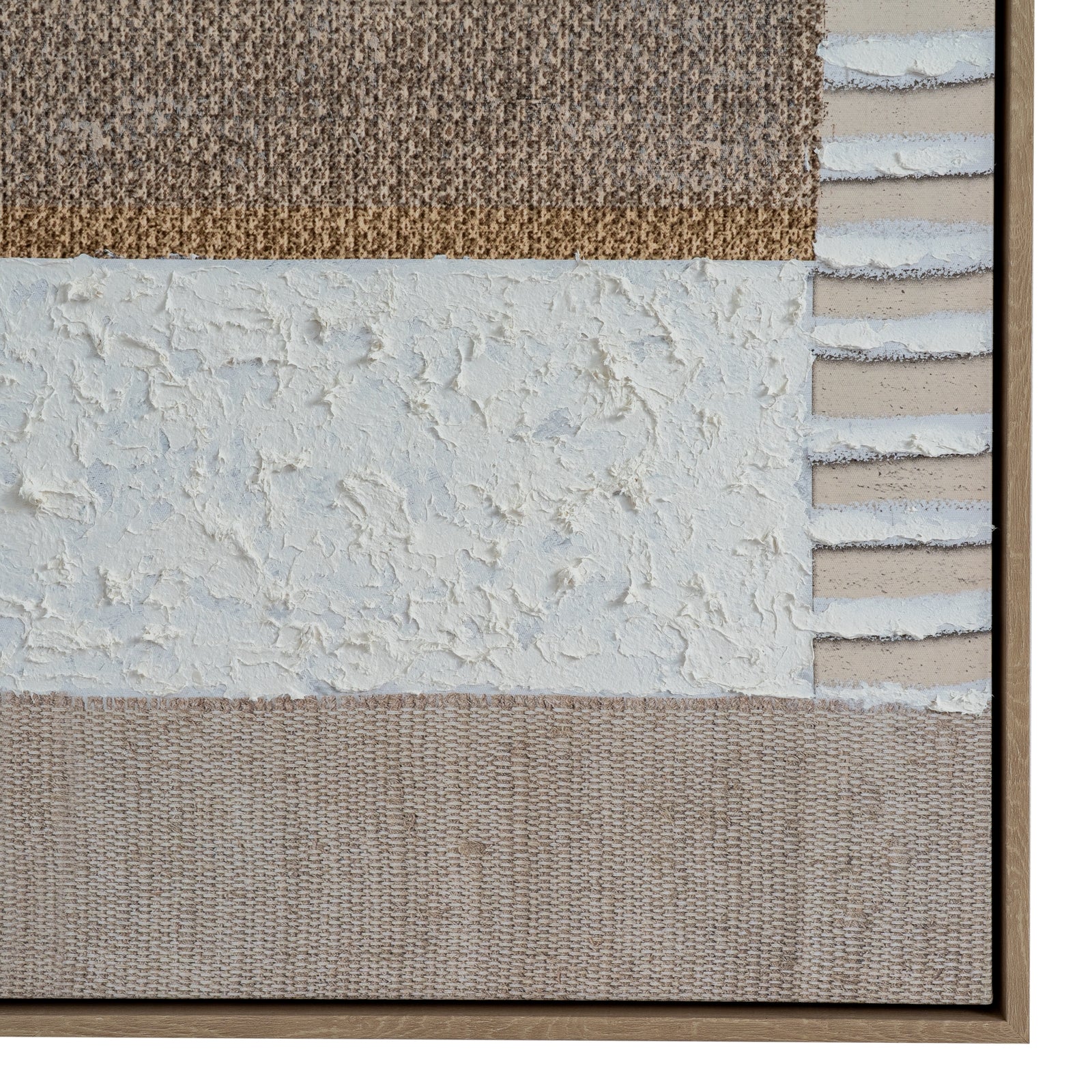 Textured Layered Abstract Petra Hand Painted Artwork On Canvas in Wooden Frame